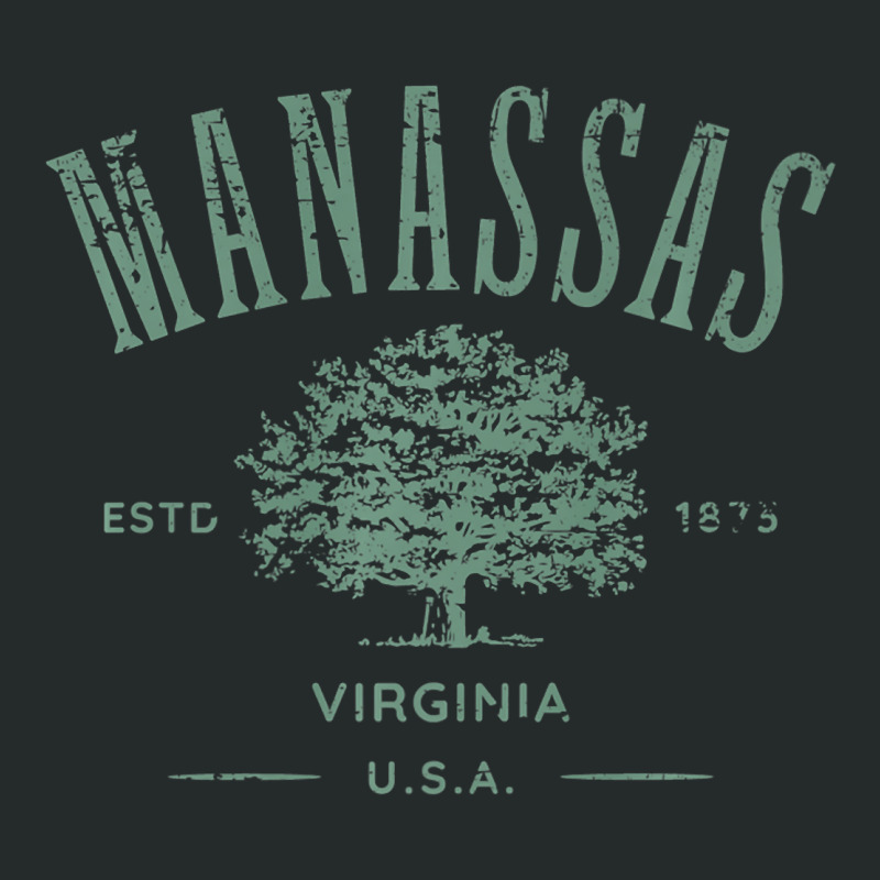 Manassas Virginia Vintage Distressed Style Design Souvenir Premium Women's Triblend Scoop T-shirt by RicardoTorres | Artistshot