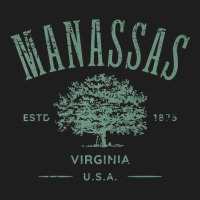 Manassas Virginia Vintage Distressed Style Design Souvenir Premium Classic T-shirt | Artistshot