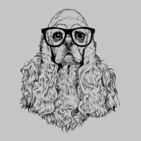 Womens Hipster American Cocker Spaniel In Nerd Glasses Dog V Neck T Sh Baby Bodysuit | Artistshot