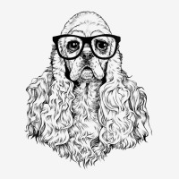 Womens Hipster American Cocker Spaniel In Nerd Glasses Dog V Neck T Sh Youth 3/4 Sleeve | Artistshot