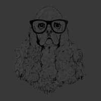 Womens Hipster American Cocker Spaniel In Nerd Glasses Dog V Neck T Sh Ladies Curvy T-shirt | Artistshot