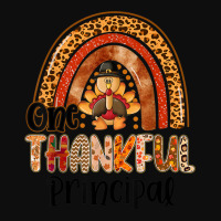 One Thankful Principal Rainbow Turkey Fall Thanksgiving Crop Top | Artistshot