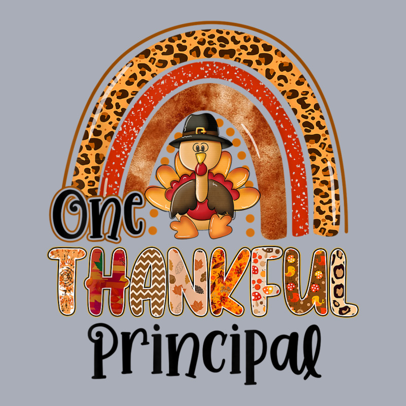 One Thankful Principal Rainbow Turkey Fall Thanksgiving Tank Dress by Color | Artistshot