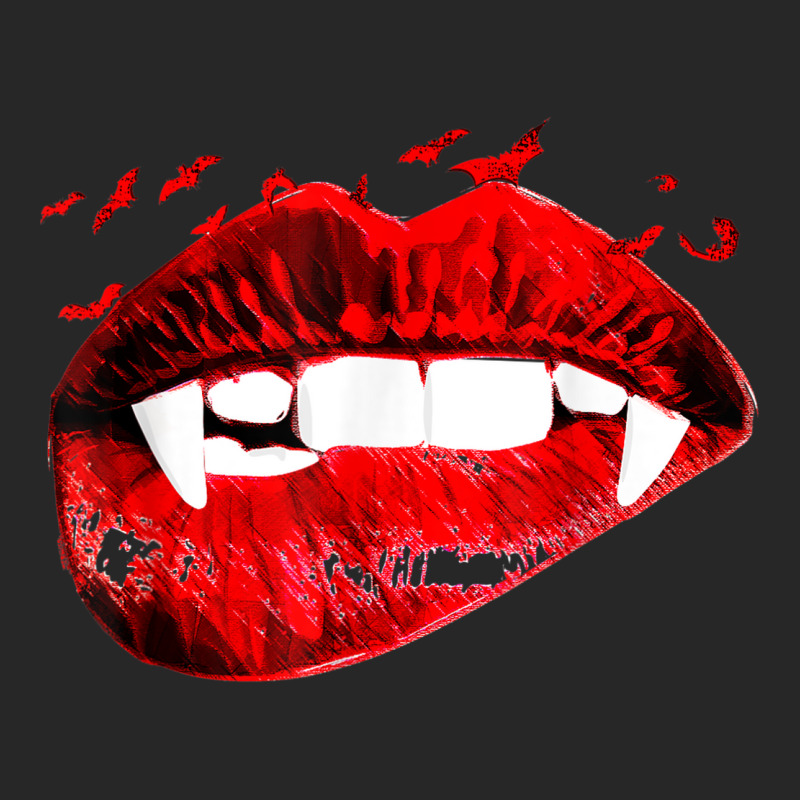 Vampire Kissing Lips Vampire Teeth Bats Halloween Women's Pajamas Set by Amenity | Artistshot