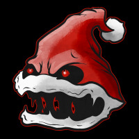 Scary Santa Hat With Fangs Glowing Eyes Christmas Hallowxmas T Shirt V-neck Tee | Artistshot