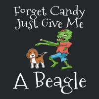 Forget Candy Just Give Me A Beagle Funny Halloween Zombie Crewneck Sweatshirt | Artistshot