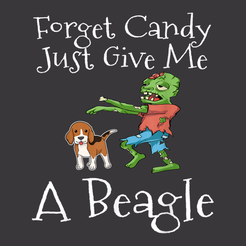 Forget Candy Just Give Me A Beagle Funny Halloween Zombie Ladies Curvy T-Shirt by Fashonus | Artistshot