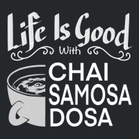 India Food Culture Chai Samosa Desi Humor Funny Crewneck Sweatshirt | Artistshot