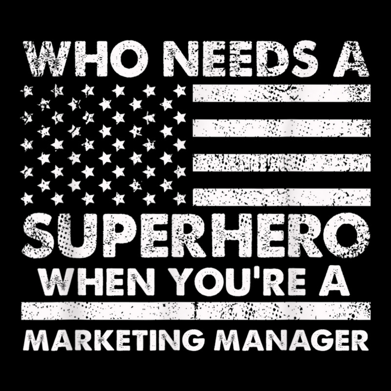 Funny Marketing Manager Superhero Vintage For Men Dad Adjustable Cap by Bewitch | Artistshot