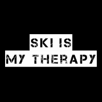 Ski   Ski Is My Therapy T Shirt Zipper Hoodie | Artistshot