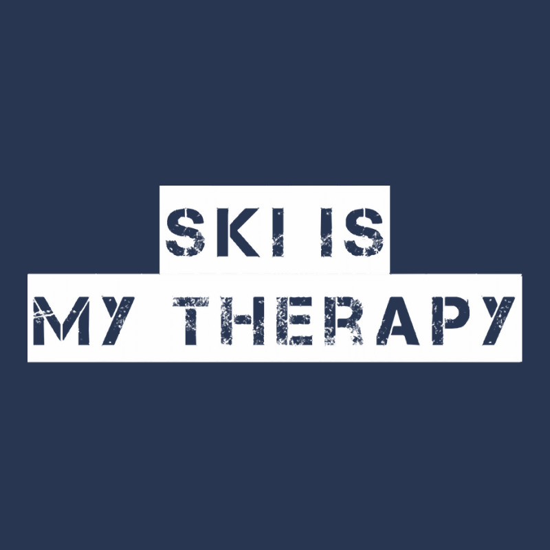 Ski   Ski Is My Therapy T Shirt Men Denim Jacket | Artistshot