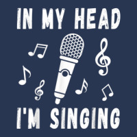 In My Head I'm Singing   Singer & Voice Teacher Music Funny Ladies Denim Jacket | Artistshot