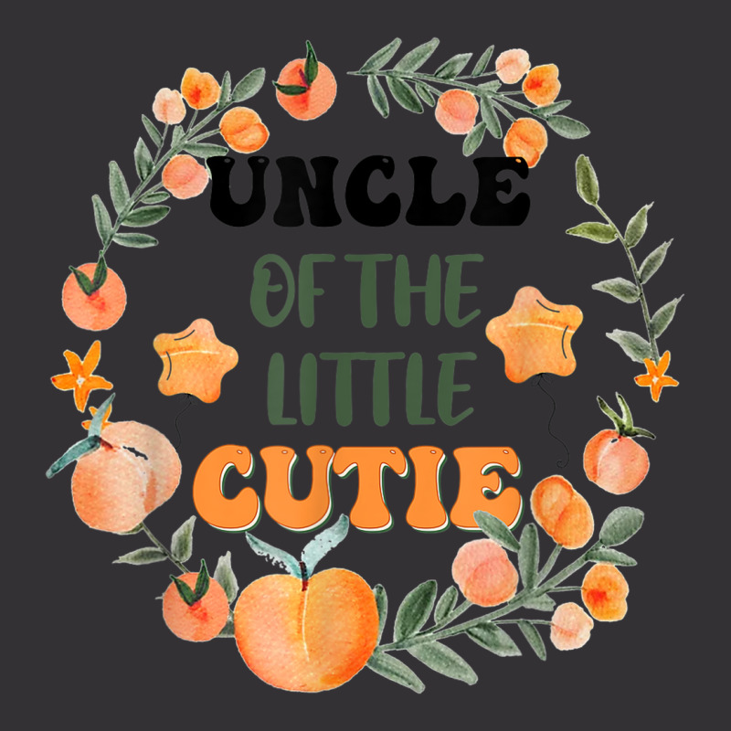 Uncle Of Little Cutie Orange Birthday Party Vintage Hoodie | Artistshot