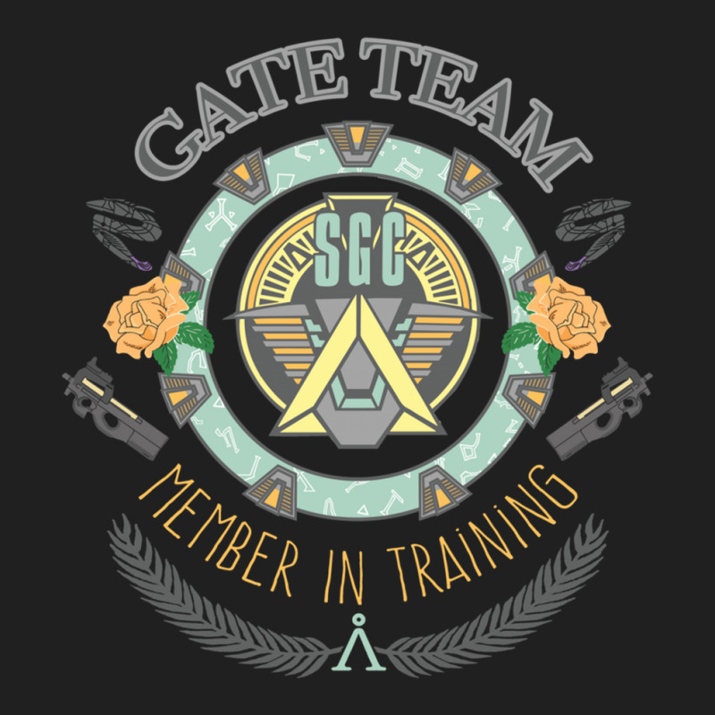 Sg1 Gate Team Member In Training Colour With Gate Symbols Ladies Polo Shirt by cm-arts | Artistshot