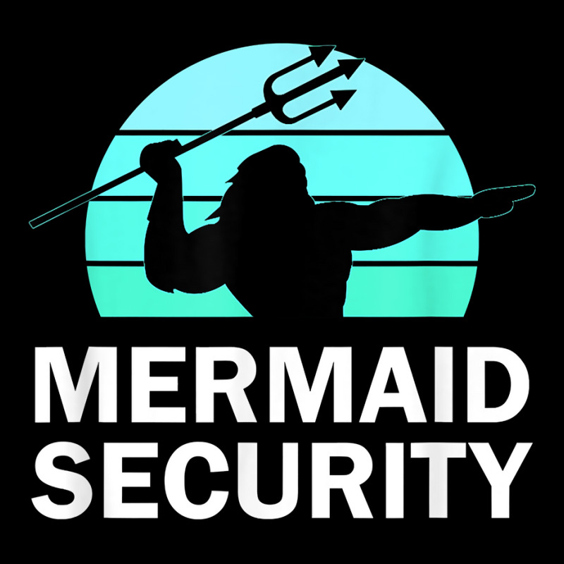 Mermaid Security Boys Swimmer Dad Merdad Trident T Shirt Adjustable Cap | Artistshot