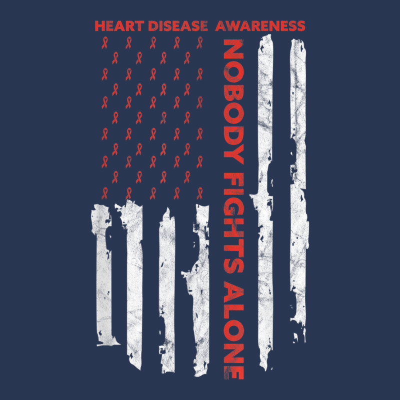 Fight Heart Disease Awareness Month American Flag T Shirt Ladies Denim Jacket by cm-arts | Artistshot