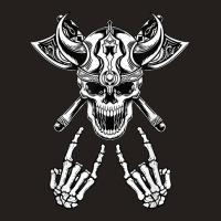 Rock On Rock Star Skeleton Hands Viking Warrior Halloween Tank Top | Artistshot