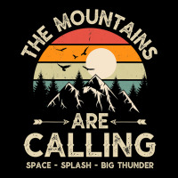 Vintage The Mountains Are Calling Space Splash Big Thunder V-neck Tee | Artistshot