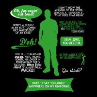 Stargate Sg-1 - Jack Quotes (greenwhite Design) Fitted Cropped Hoodie | Artistshot