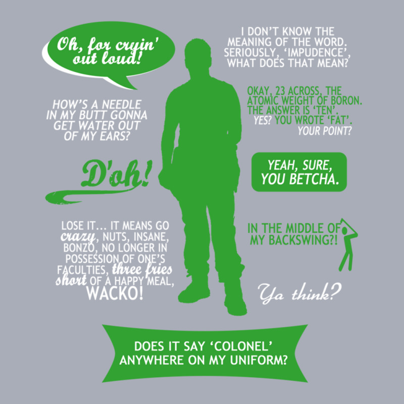 Stargate Sg-1 - Jack Quotes (greenwhite Design) Fitted Tank Dress by cm-arts | Artistshot