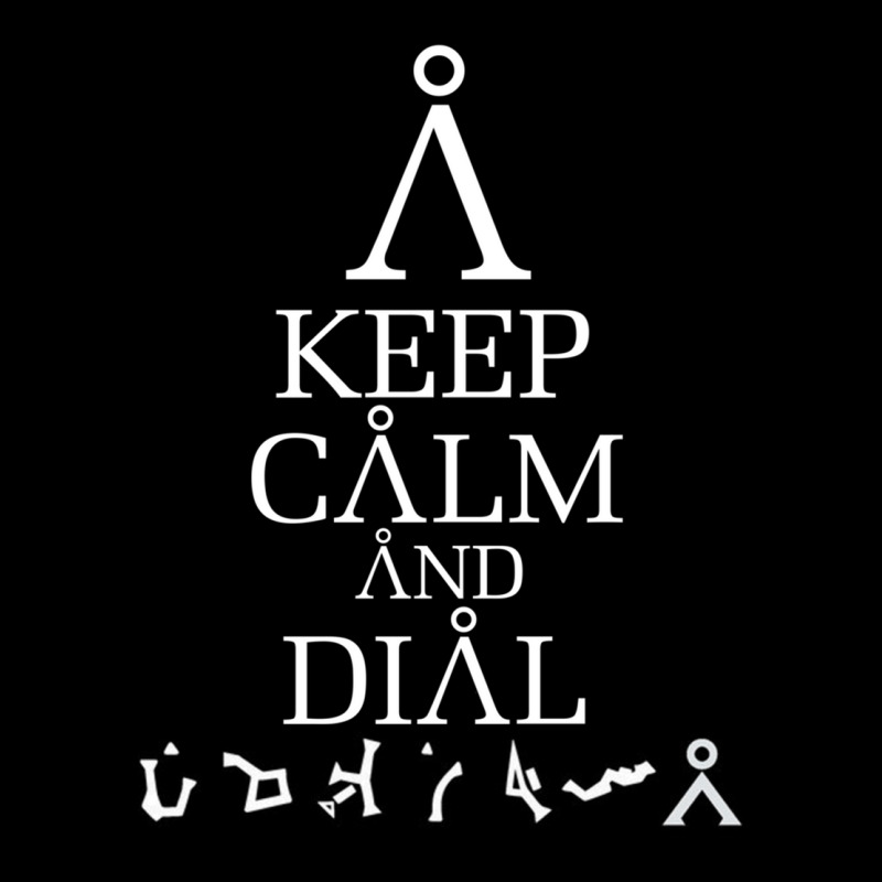 Stargate Sg1 - Keep Calm And Dial The Gate Cropped Sweater by cm-arts | Artistshot