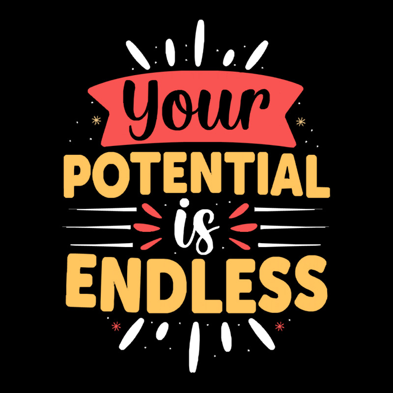 Your Potential Is Endless T Shirt Men's Long Sleeve Pajama Set | Artistshot