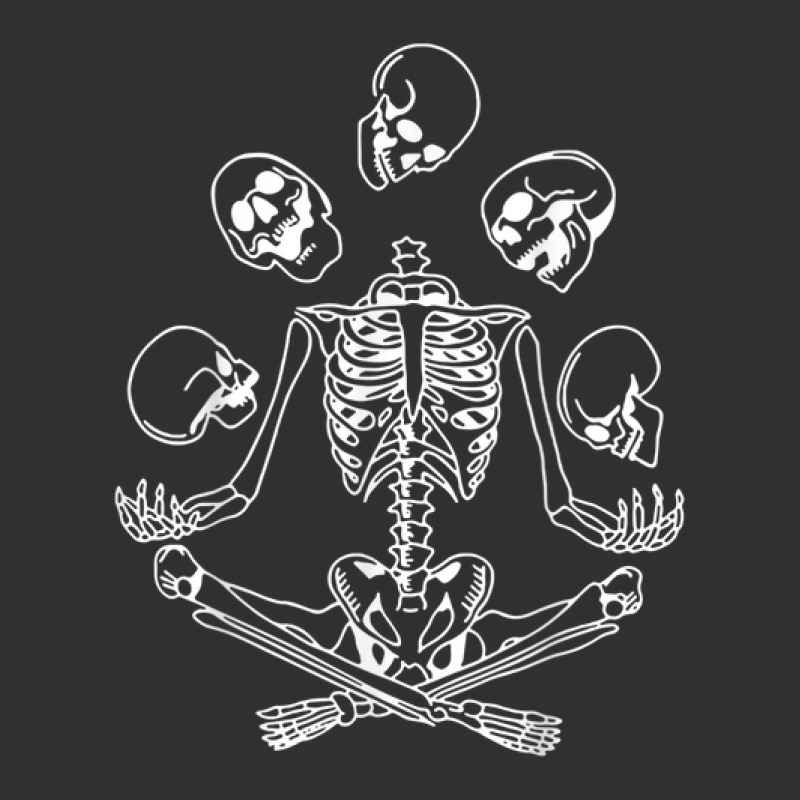 Yoga Skeleton Meditating Namaste Meditation Skull Yoga Lover Champion Hoodie by Deluxe | Artistshot