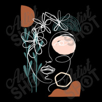 Line Art Face Abstract Art One Line Minimal Cropped Hoodie | Artistshot