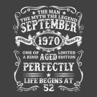 September 1970 The Man Myth Legend 52 Year Old Birthday Vintage T-shirt | Artistshot