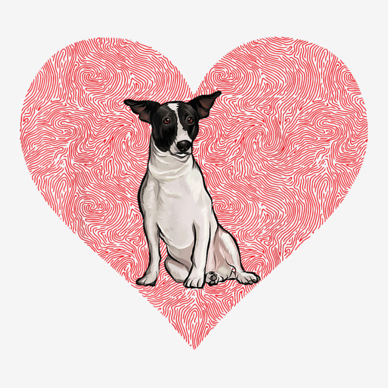 Rat Terrier Valentines Day Dog Love Fingerprint Camper Cup by cm-arts | Artistshot