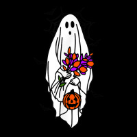 Cute Floral Ghost Women's Halloween Lightweight Hoodie | Artistshot