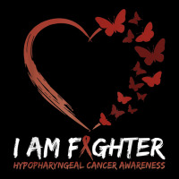 I Am Fighter Hypopharyngeal Cancer Awareness Shirt Butterfly Men's Long Sleeve Pajama Set | Artistshot