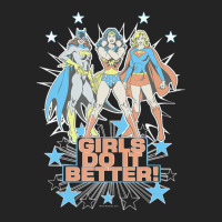 Wonder Woman Supergirl Batgirl Girls Do It Better 3/4 Sleeve Shirt | Artistshot