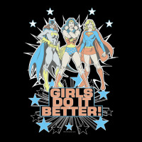 Wonder Woman Supergirl Batgirl Girls Do It Better Men's Long Sleeve Pajama Set | Artistshot