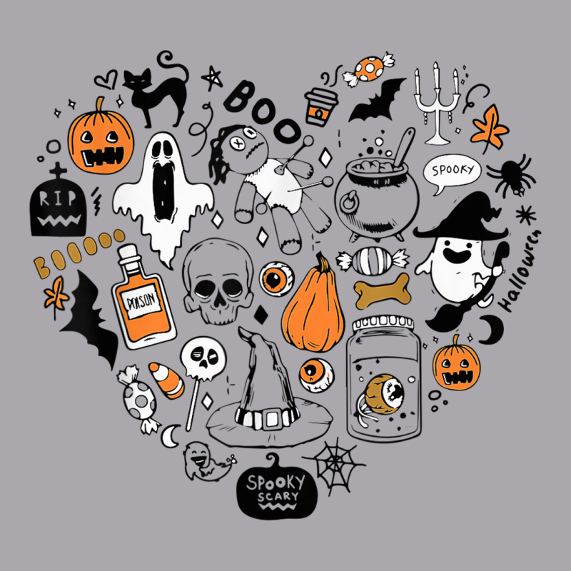 Halloween Party Doodle Heart Shape Costume Youth 3/4 Sleeve | Artistshot