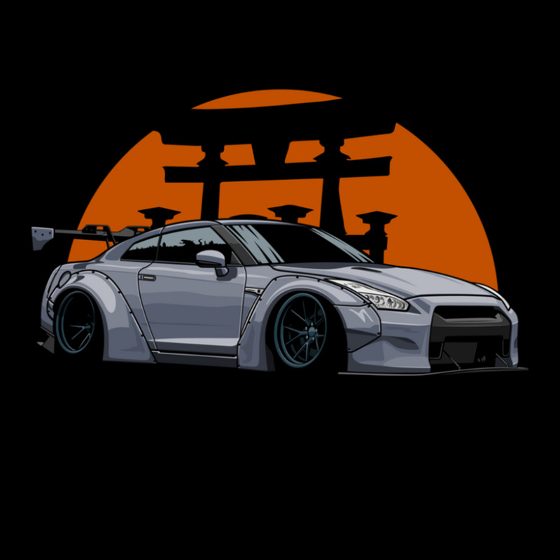 Gtr. Japanese Legend (gray) Cropped Hoodie by MarshaleenAnnetteHammer | Artistshot