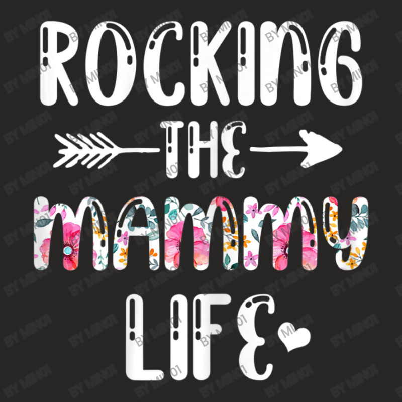 Womens Rocking The Mammy Life Family Matching Mother's Day Ladies Fitted T-Shirt by Min01 | Artistshot