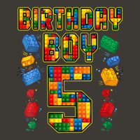 5th Birthday Master Builder 5 Years Old Block Building Boys Bucket Hat | Artistshot