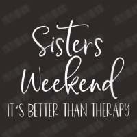 Womens Sisters Weekend It's Better Than Therapy 2022 Girls Trip V-neck Racerback Tank | Artistshot