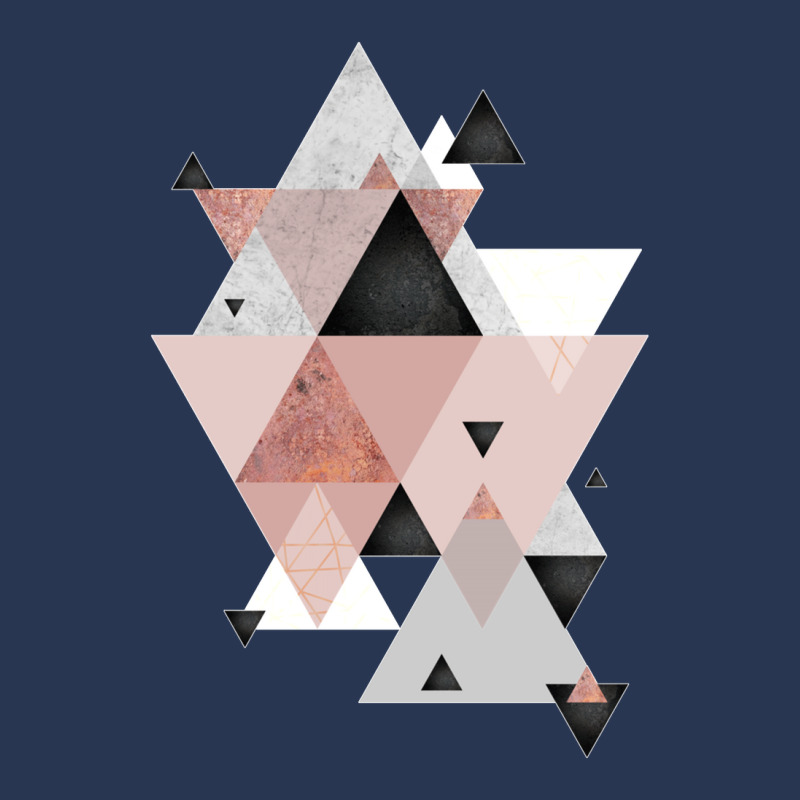 Geometric Compilation In Rose Gold And Blush Pink Men Denim Jacket | Artistshot