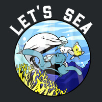 Marine Biologist Let's Sea! Crewneck Sweatshirt | Artistshot