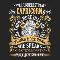 Never Underestimate The Capricorn Girl Unisex Hoodie | Artistshot