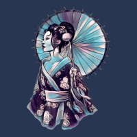 Japanese Geisha Parasol Pretty Tattoo Art Samurai T Shirt Ladies Denim Jacket | Artistshot