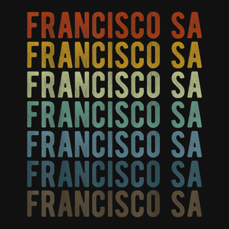 Francisco Sa City Brazil Retro Portrait Canvas Print | Artistshot