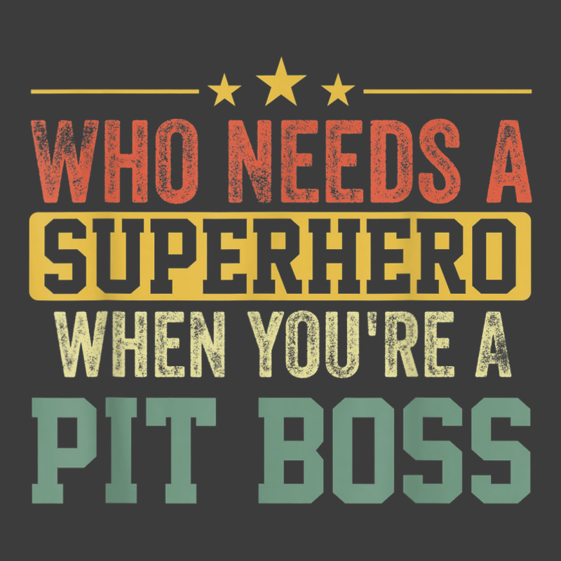 Funny Pit Boss Superhero Vintage For Men Dad Men's Polo Shirt | Artistshot