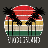 Palm Tree Distressed Rhode Island - Beach Design Bucket Hat | Artistshot