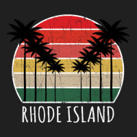 Palm Tree Distressed Rhode Island - Beach Design Ladies Polo Shirt | Artistshot