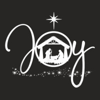 Christian Christmas Joy Jesus Nativity Scene Faith Gift Ladies Fitted T-shirt | Artistshot