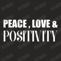 Peace Love And Positivity Motivational Quote Ladies Fitted T-shirt | Artistshot