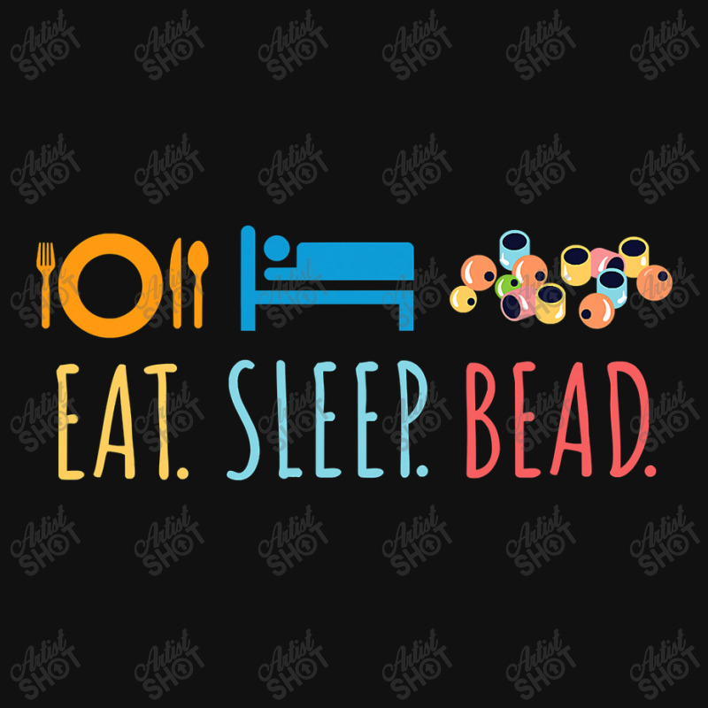 Eat Sleep Bead Beadery Custom Jewelry Maker Beading Gift Front Car Mat | Artistshot